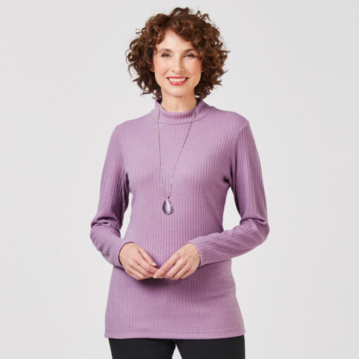 Rippen-Pullover »Emilia«, flieder