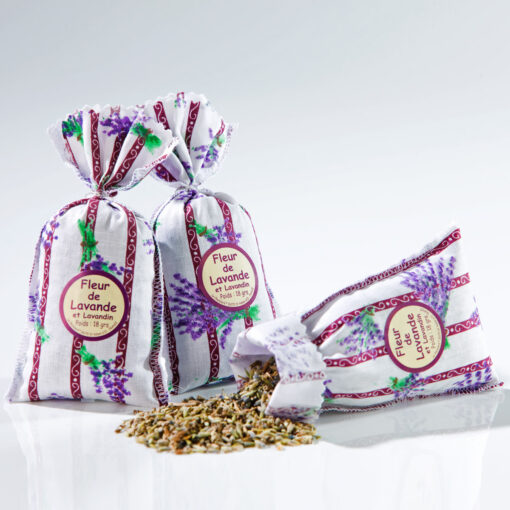 Lavendel-Säckchen, Lavendel-Motiv, 3 Stück