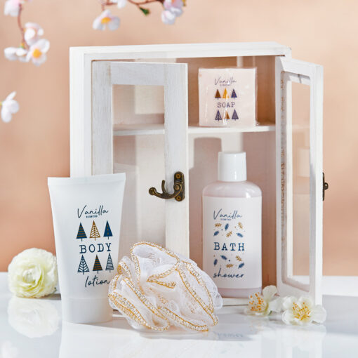 Pflege-Set »Vanilla« im Holz-Schrank