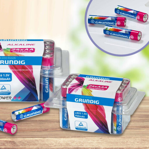 GRUNDIG Batterien UM4, 24 Stück
