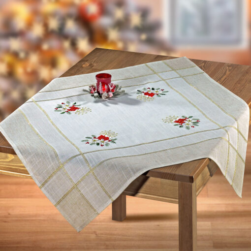 Mitteldecke »Zwei Weihnachtskerzen«