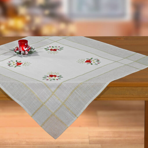 Mitteldecke »Zwei Weihnachtskerzen« - Image 2