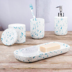 Keramik-Badezimmer-Set, 4-teilig