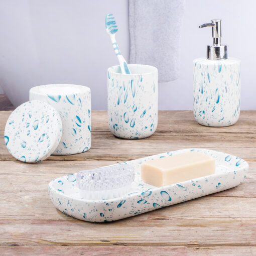 Keramik-Badezimmer-Set, 4-teilig