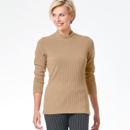 Rippenpullover »Edith«, camel