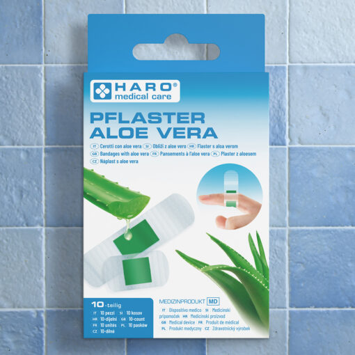 Pflaster mit Aloe Vera Extrakt, 2 x 10 Stück