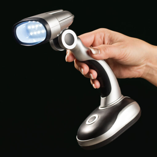 Eaxus LED- Hand- und Standlampe, silber/schwarz - Image 2